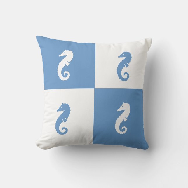 Kleurblok Kussen Zeepaardje (Voorkant)