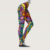 Kleurblok Mandala Leggings (Rechts)