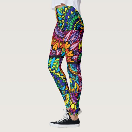 Kleurblok Mandala Leggings (Links)