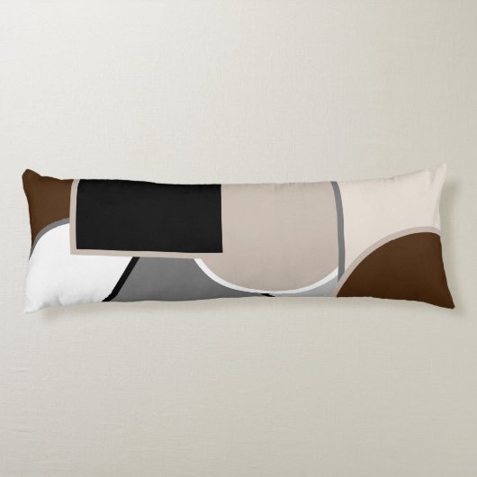 Kleurblok met aardtoon lichaamskussen (Achterkant)