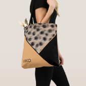 Kleurblok met dierlijke afdrukken tote bag (Dichtbij)