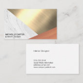 Kleurblok | Metaal | Hout Visitekaartje (Voorkant / Achterkant)