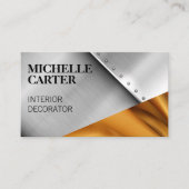 Kleurblok | Metalen klinknagels | Gouden Zijde Visitekaartje (Voorkant)