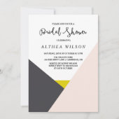 Kleurblok | Modern Bridal Shower Invitation Kaart (Voorkant)