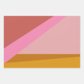 Kleurblok Moderne geometrische kunst in rood groen Inpakpapier Vel (Voorkant 3)