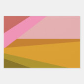 Kleurblok Moderne geometrische kunst in rood groen Inpakpapier Vel (Voorkant 2)