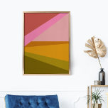 Kleurblok Moderne geometrische kunst in rood groen Poster<br><div class="desc">Een levendig en levendig geometrisch grafisch ontwerp van driehoeken en vormen in een mooi,  vet kleurenpalet van tinten,  geelten en groenen. Klik op Aanpassen om tekst of afbeeldingen toe te voegen. Neem contact met me op met vragen of verzoeken.</div>