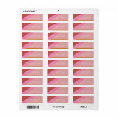 Kleurblok Moderne geometrische roze retouradres Etiket (Full Sheet)