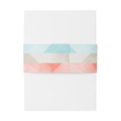 Kleurblok Poinsettia — Kerstmis met blaasje Uitnodigingen Wikkel (Achterkant Voorbeeld)