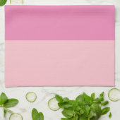 Kleurblok Roze Horizontale Streep Theedoek (Gevouwen)