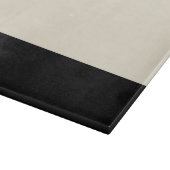 Kleurblok snijvlak glas (zwart/eiwit) snijplank (Hoek)