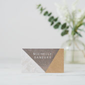 Kleurblok | Stone Metal Paper Visitekaartje (Staand voorkant)