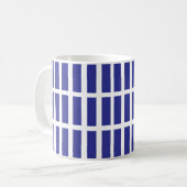 Kleurblok Streep Blauw Koffiemok (Voorkant links)