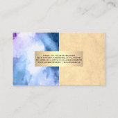 Kleurblok | WATERVERF | Goud metaal Visitekaartje (Achterkant)