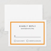 Kleurblok Weddenschap RSVP Kaartje (Voorkant / Achterkant)