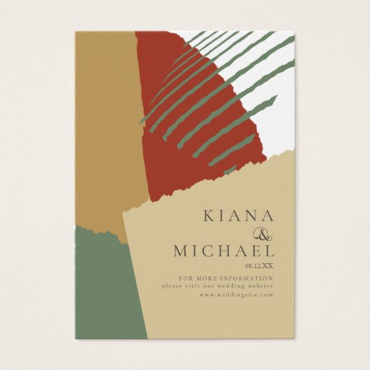 Kleurblok Weddenschap Website najaar ID740 Visitekaartje (Voorkant)