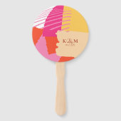 Kleurblok Weddenschap Zomer ID740 Handwaaier (Voorkant)