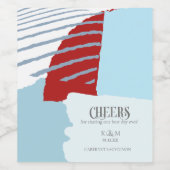 Kleurblok Weddenschappen Winter ID740 Wijn Etiket (Enkel label)