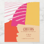 Kleurblok Weddenschappen Zomer ID740 Wijn Etiket (Enkel label)