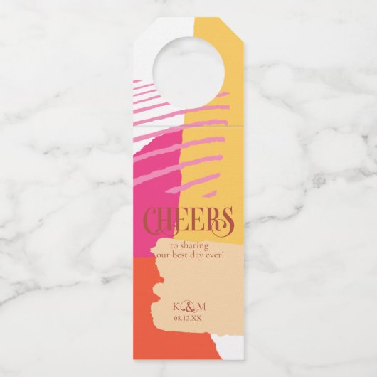 Kleurblok Weddenzomer ID740 Flessenhanger (Voorkant)