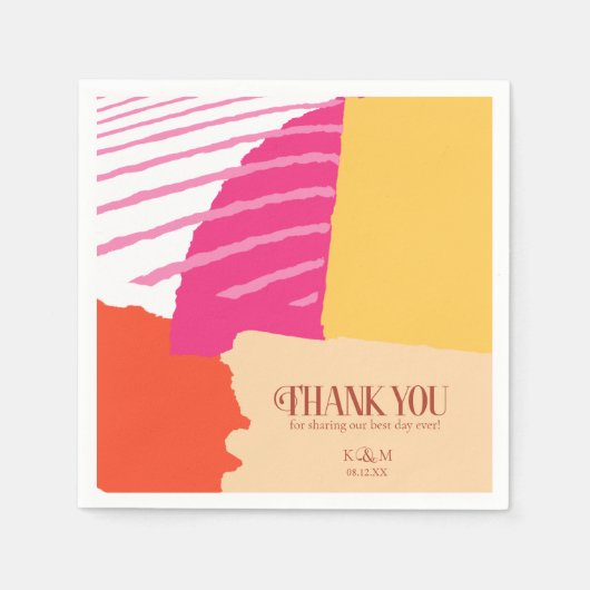 Kleurblok Weddenzomer ID740 Servet (Voorkant)