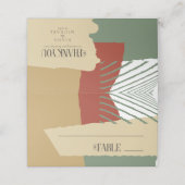 Kleurblok-weduwentabel herfst ID740 Plaatskaartje (Buitenkant ongevouwen)