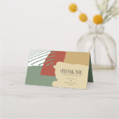 Kleurblok-weduwentabel herfst ID740 Plaatskaartje (Achterkant)