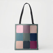Kleurblokjes Tote Bag (Voorkant)