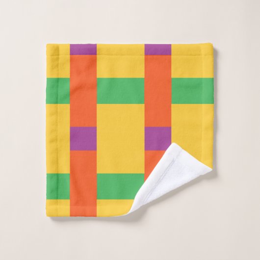 Kleurblokken Bad Handdoek (Wasdoekje)