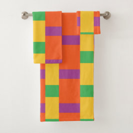 Kleurblokken Bad Handdoek