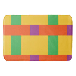 Kleurblokken Badmat
