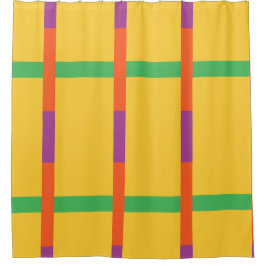 Kleurblokken Douchegordijn