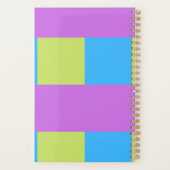 Kleurblokken groen Paarse blauw Planner (Achterkant)