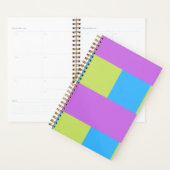 Kleurblokken groen Paarse blauw Planner (Display)
