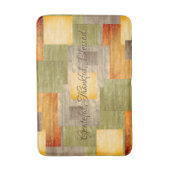 Kleurblokken herfst badmat (Voorkant Verticaal)