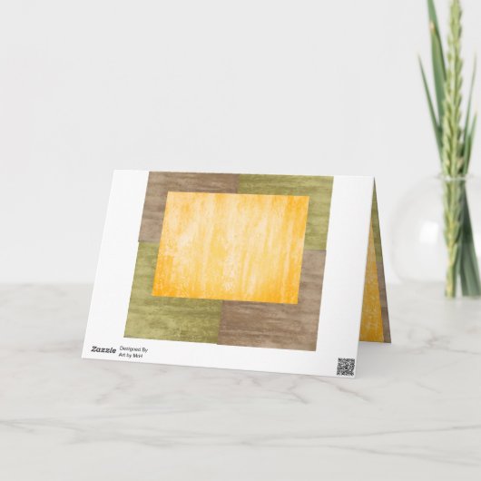 Kleurblokken herfst kaart (Achterkant)