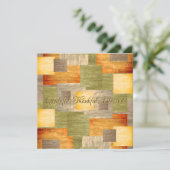 Kleurblokken herfst kaart (Staand voorkant)