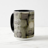 Kleurblokken herfst mok (Voorkant links)