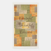 Kleurblokken herfst servet (Voorkant)