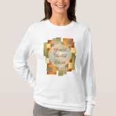 Kleurblokken herfst t-shirt (Voorkant)