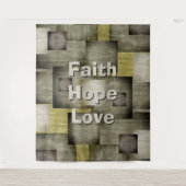 Kleurblokken herfst wandkleed (Voorkant)