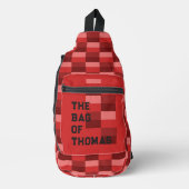 Kleurblokken in tinten rood sling bag (Voorkant)