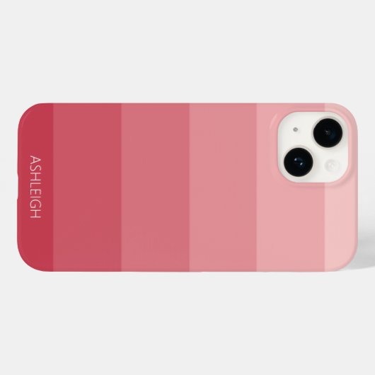 Kleurblokken Magenta Roze met Naam I telefoonhoesj Case-Mate iPhone Case (Achterkant (horizontaal))