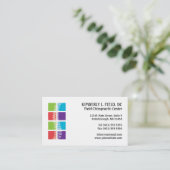 Kleurblokken met wervelkolom Visitekaartjes (Staand voorkant)