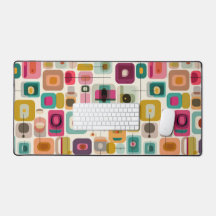 Kleurblokken Mid Century Modern geometrisch patroo