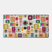 Kleurblokken Mid Century Modern geometrisch patroo Bureaumat (Voorkant)