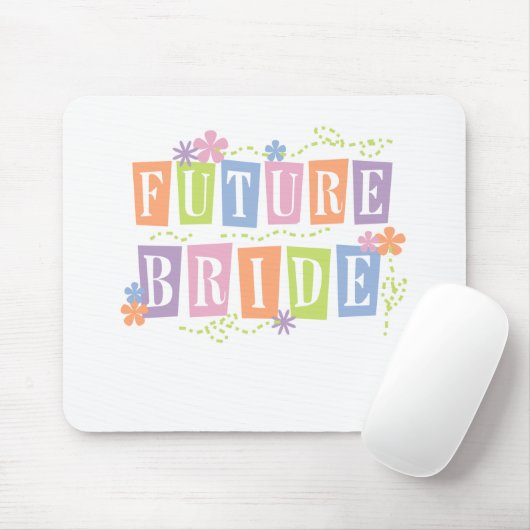 Kleurblokken Toekomstige bride Muismat (Met muis)