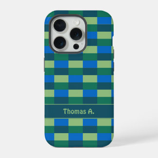 Kleurblokken van kust en land iPhone 15 pro case