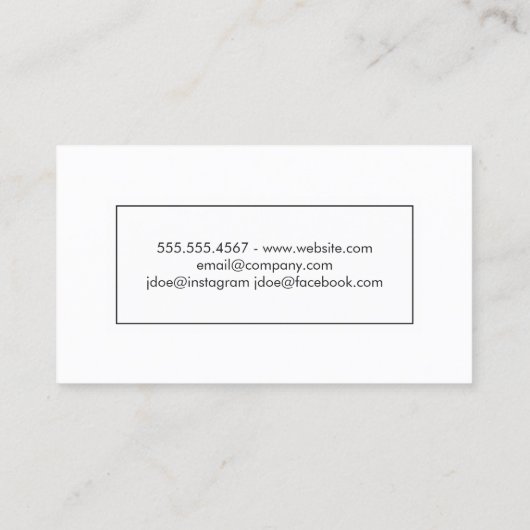 Kleurblokken Visitekaartje (Achterkant)