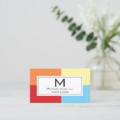 Kleurblokken Visitekaartje (Staand voorkant)